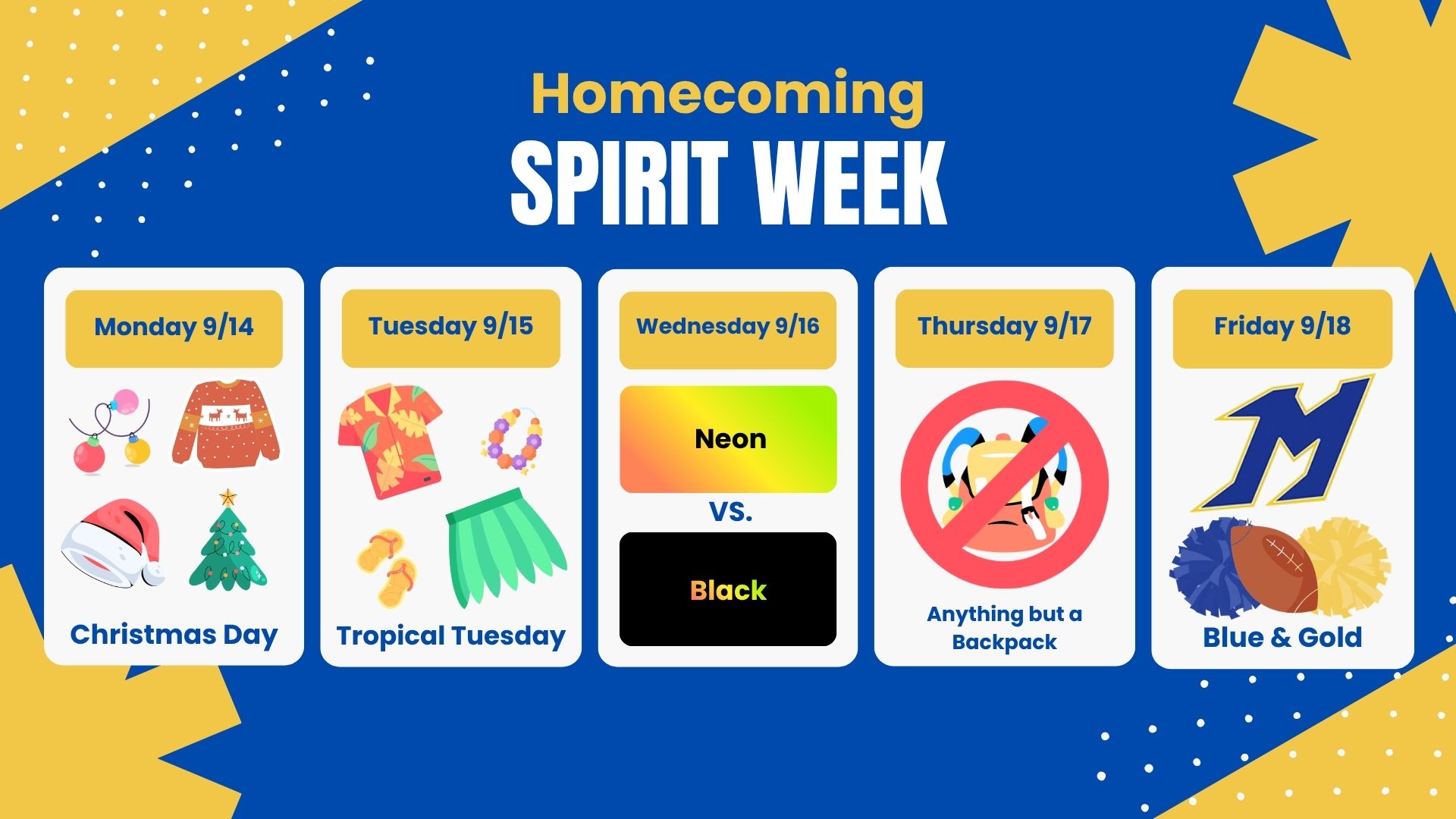 Homecoming Spirit Days